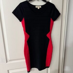 Elegant Black and Red Dress